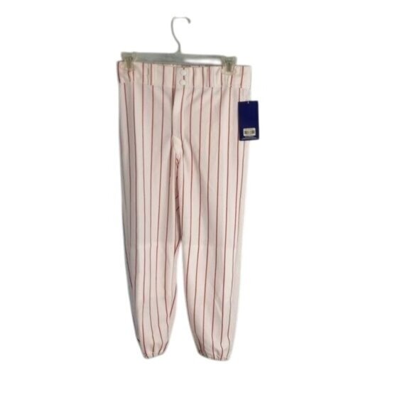 Reebok Size Youth Large Baseball Pants Red Stripe Pattern 100% Polyester NEW - Picture 1 of 12